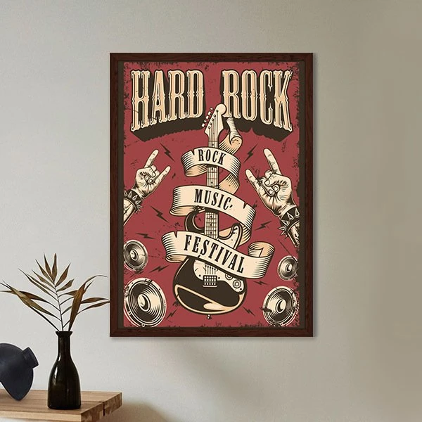 Hard Rock Çerçeve ve Poster - TP1055