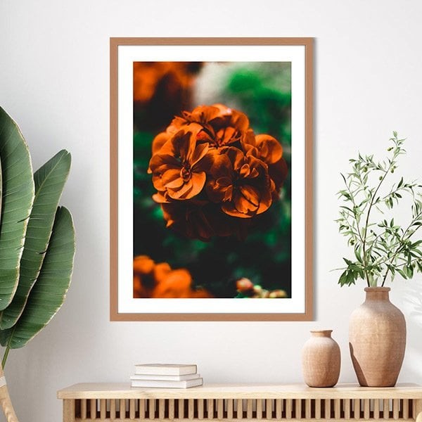 Turuncu Çiçekler 2 Çerçeve ve Poster - B1241