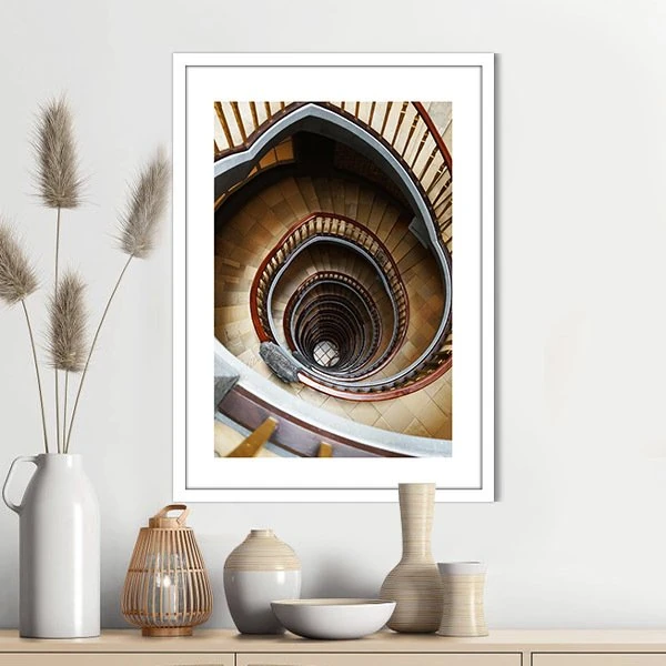 Merdiven Boşluğu 1 Çerçeve ve Poster -  M1024