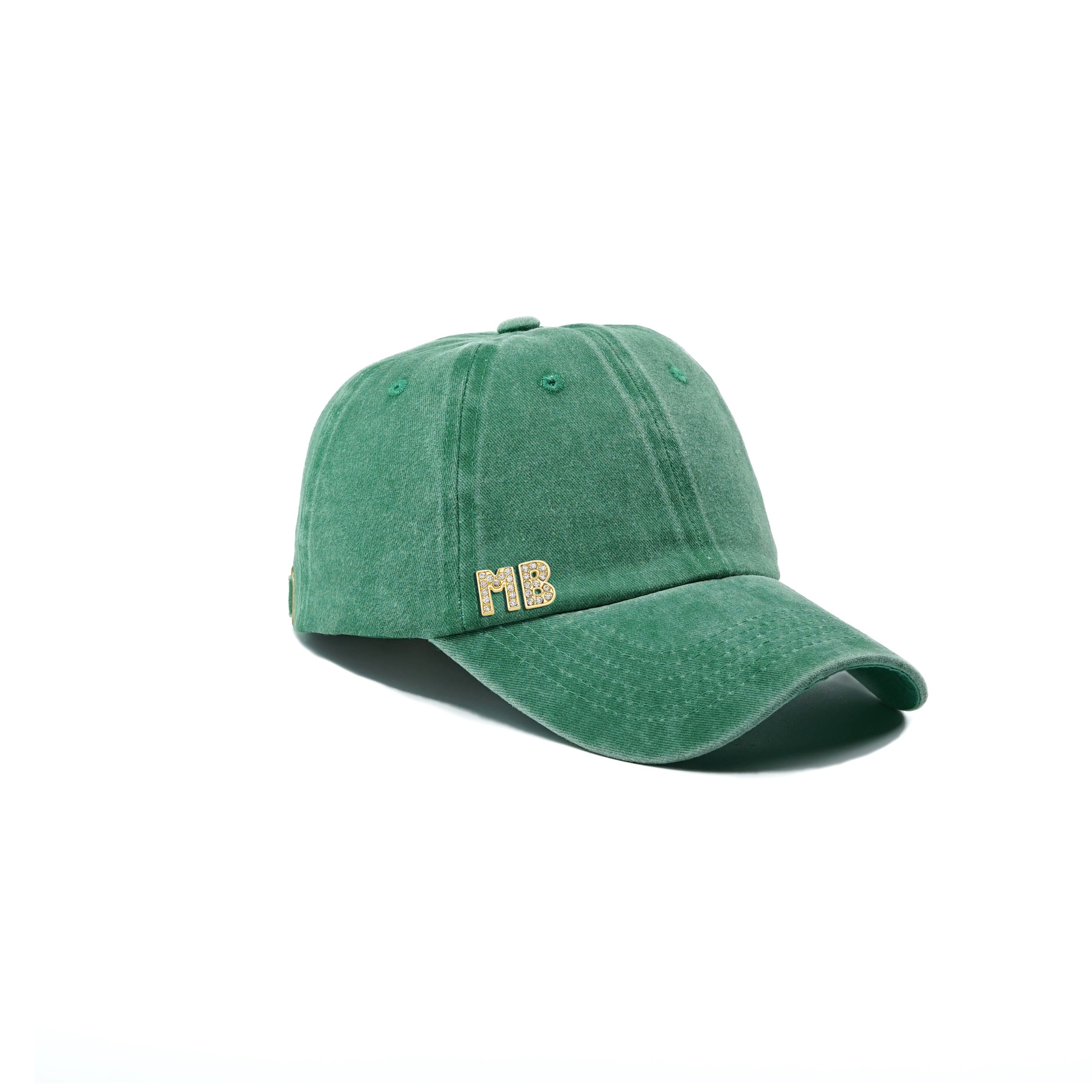 Twingold Kişiye Özel Yıkamalı Kep Şapka - Yeşil