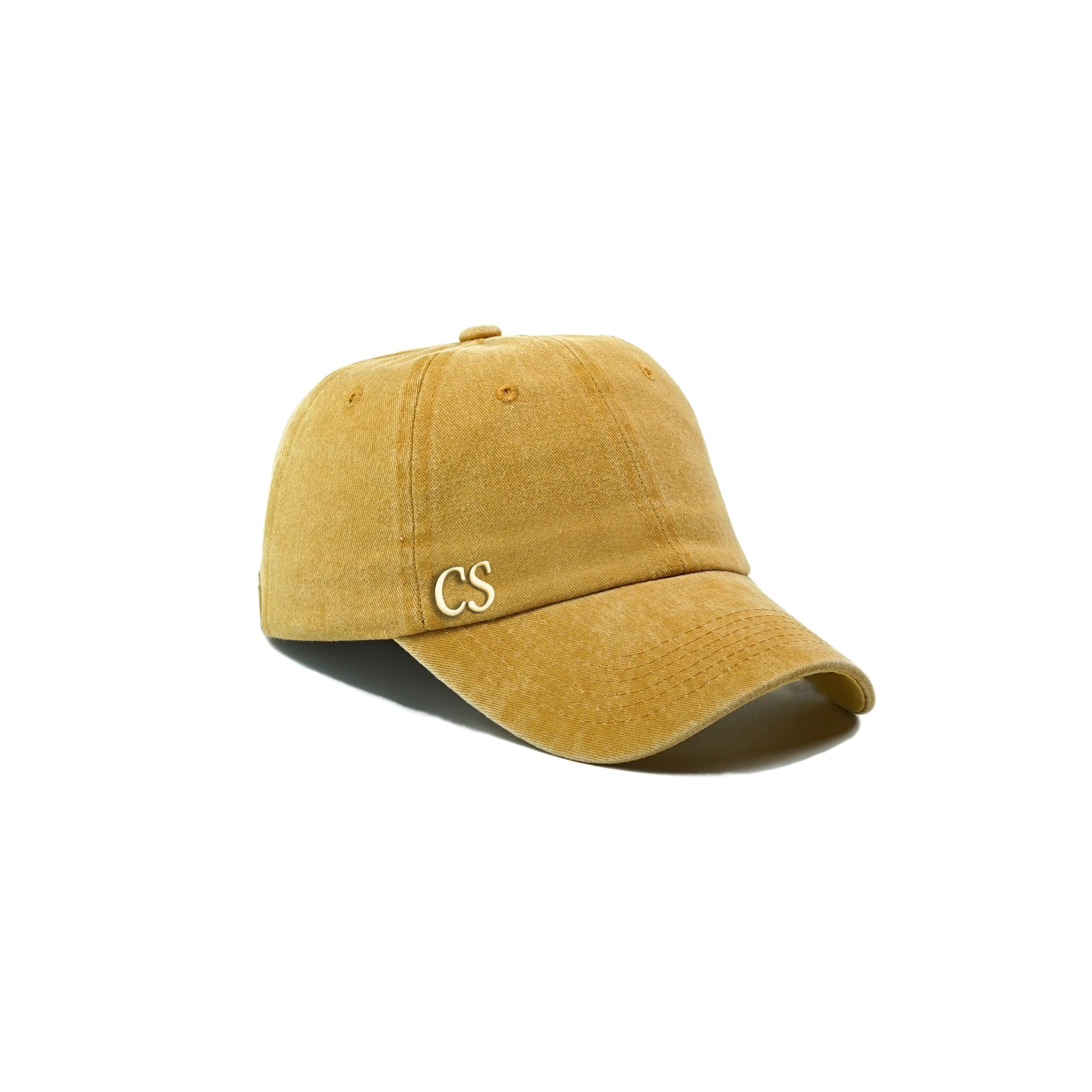 Twingold Kişiye Özel Yıkamalı Kep Şapka - Sarı