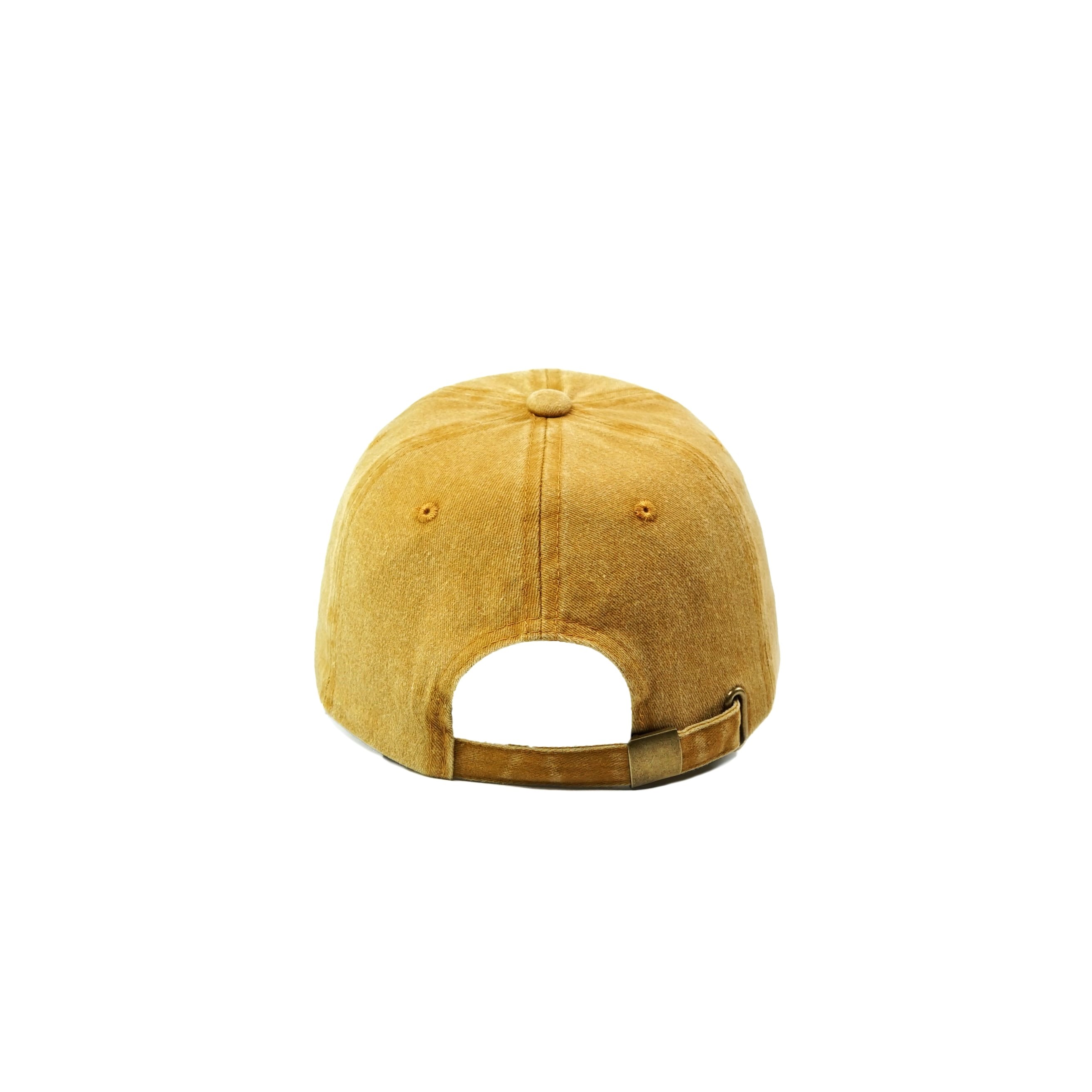 Twingold Kişiye Özel Yıkamalı Kep Şapka - Sarı