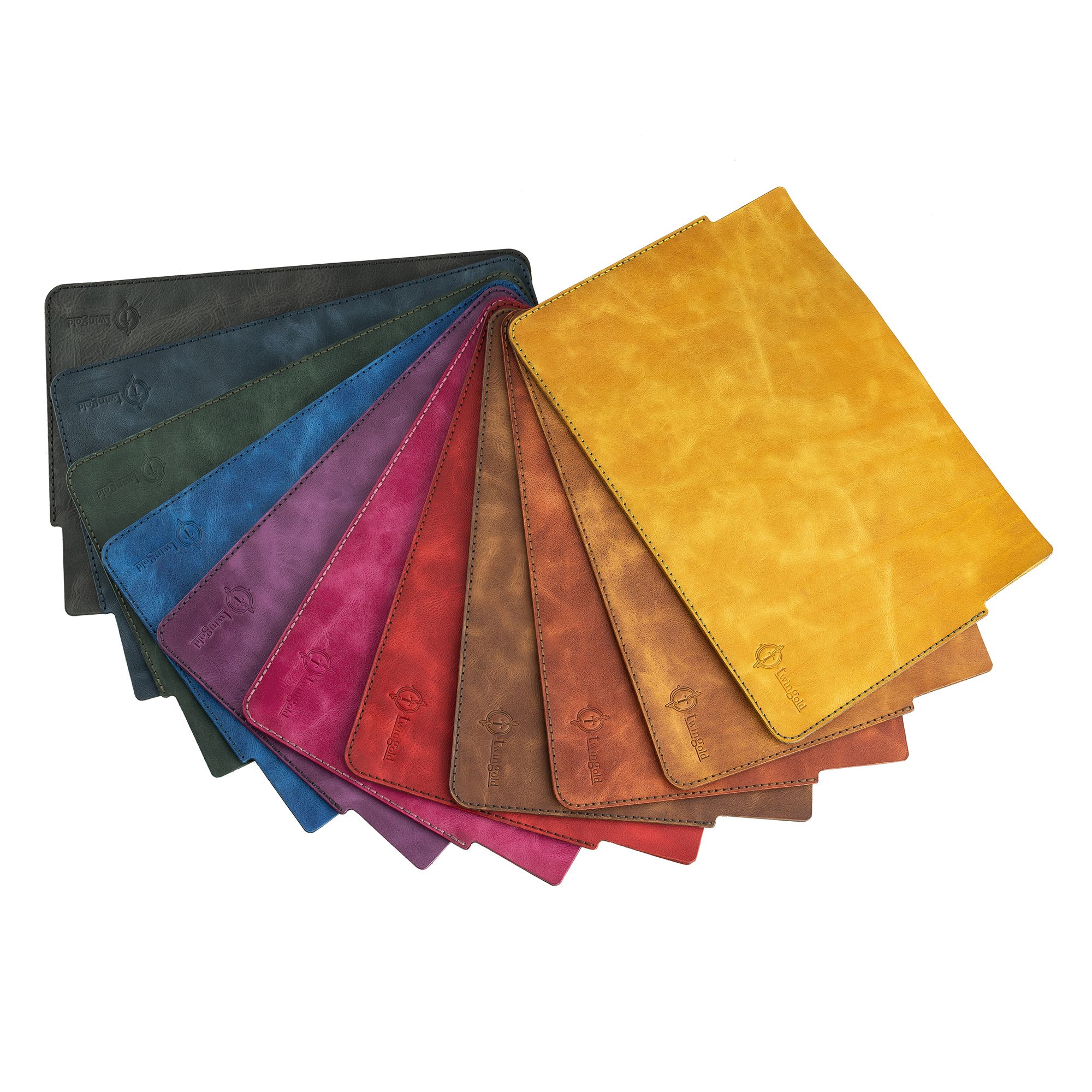 Twingold Kişiye Özel %100 Deri Rainbow Macbook Kılıfı - Tobacco