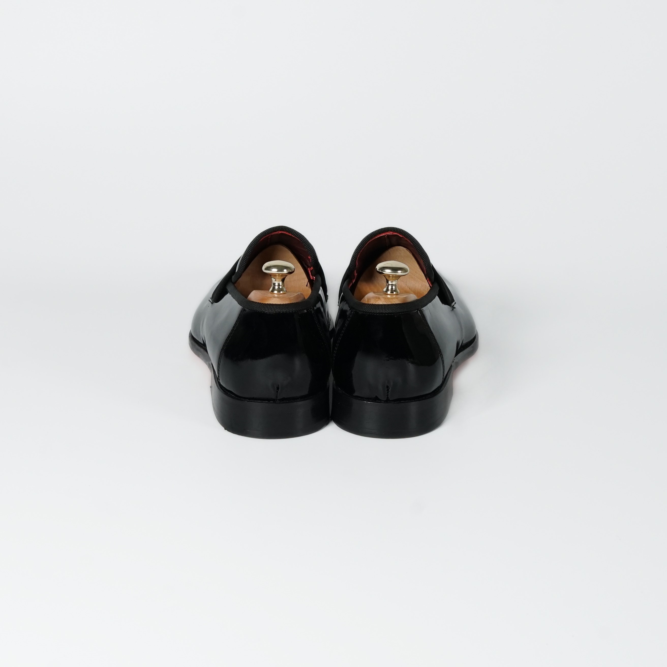 Twingold Kişiye Özel %100 Deri Erkek Smokin Ayakkabısı - Siyah