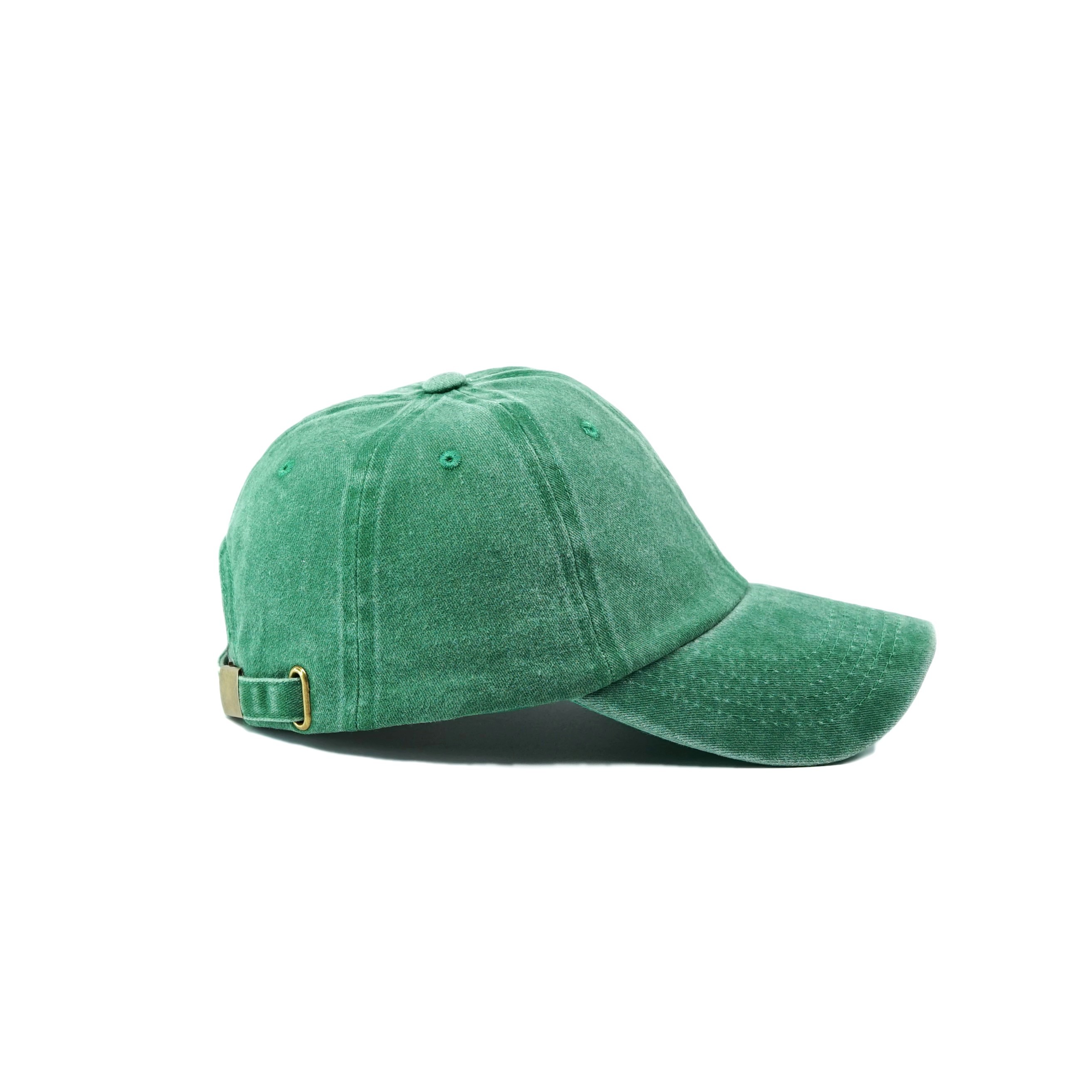 Twingold Kişiye Özel Yıkamalı Kep Şapka - Yeşil