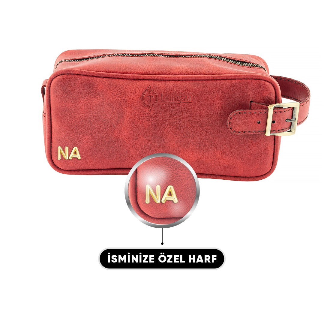 Dopp Kit Kişisel Bakım Ve Seyehat Çantası - TWGR111 - Kırmızı