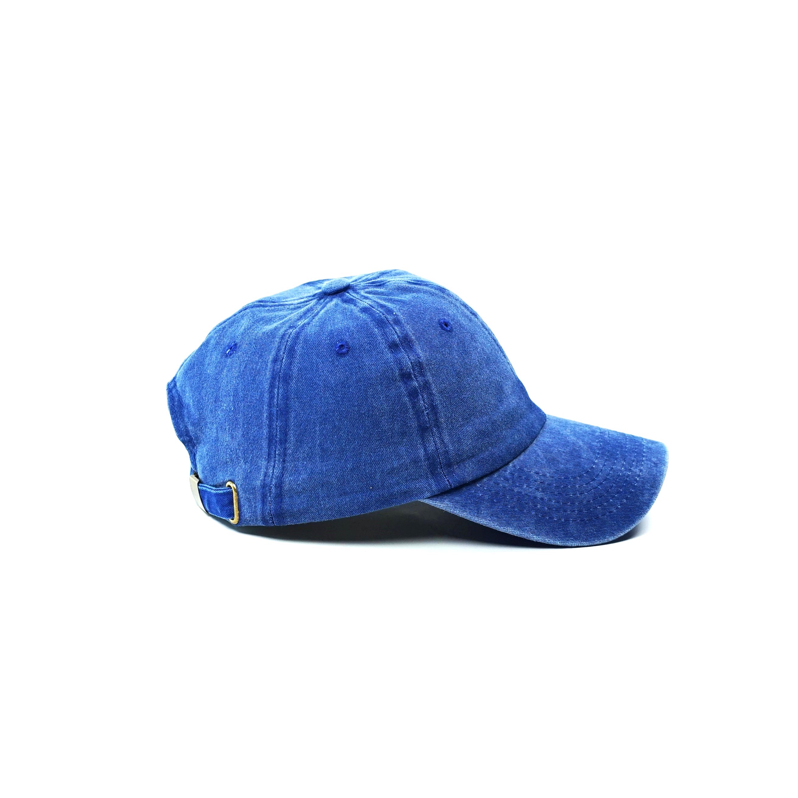 Twingold Kişiye Özel Yıkamalı Kep Şapka - Saks Mavisi