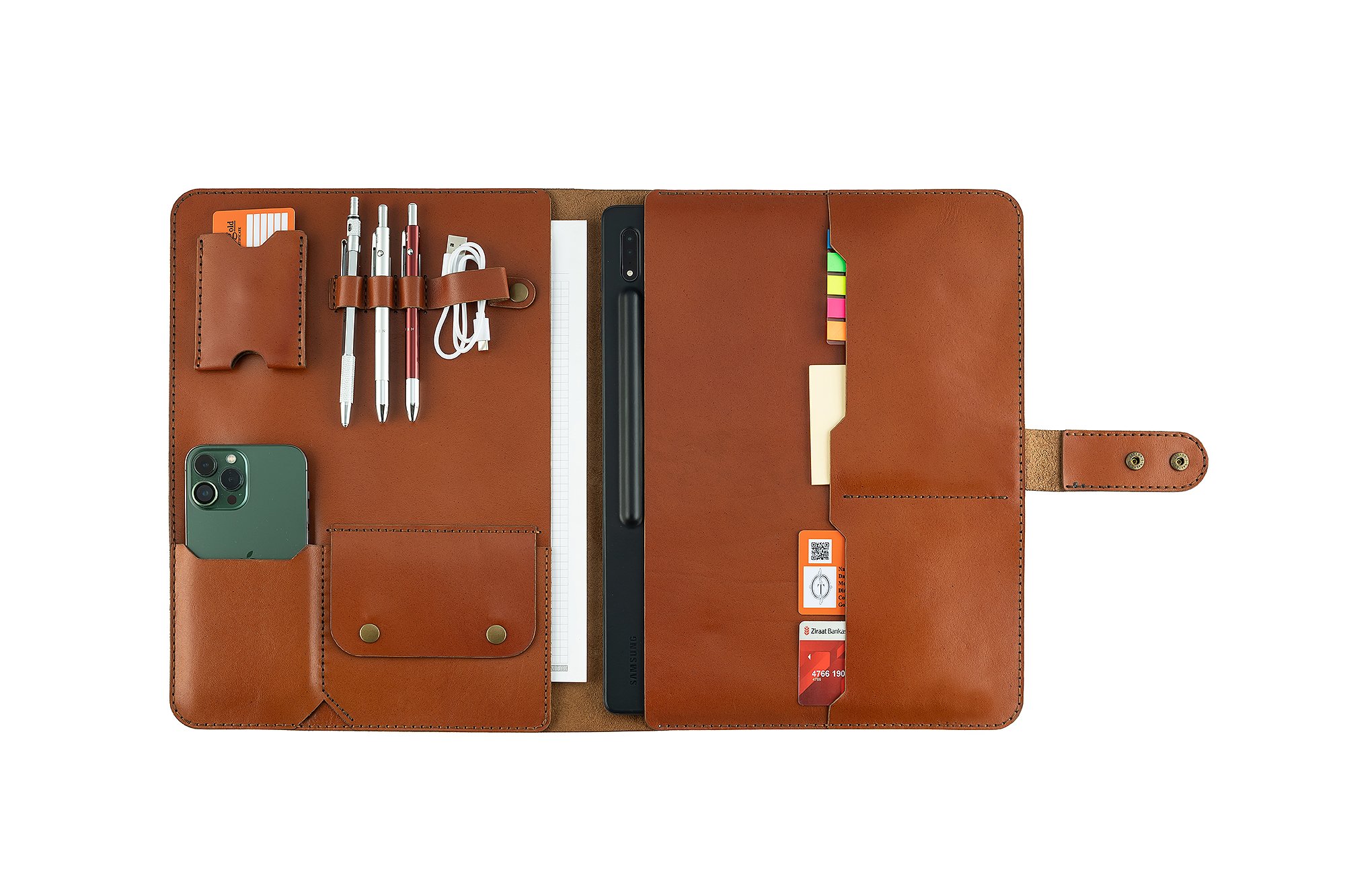 TwinGold Kişiye Özel Tiesto Deri Macbook Organizer 13" - TWGT400