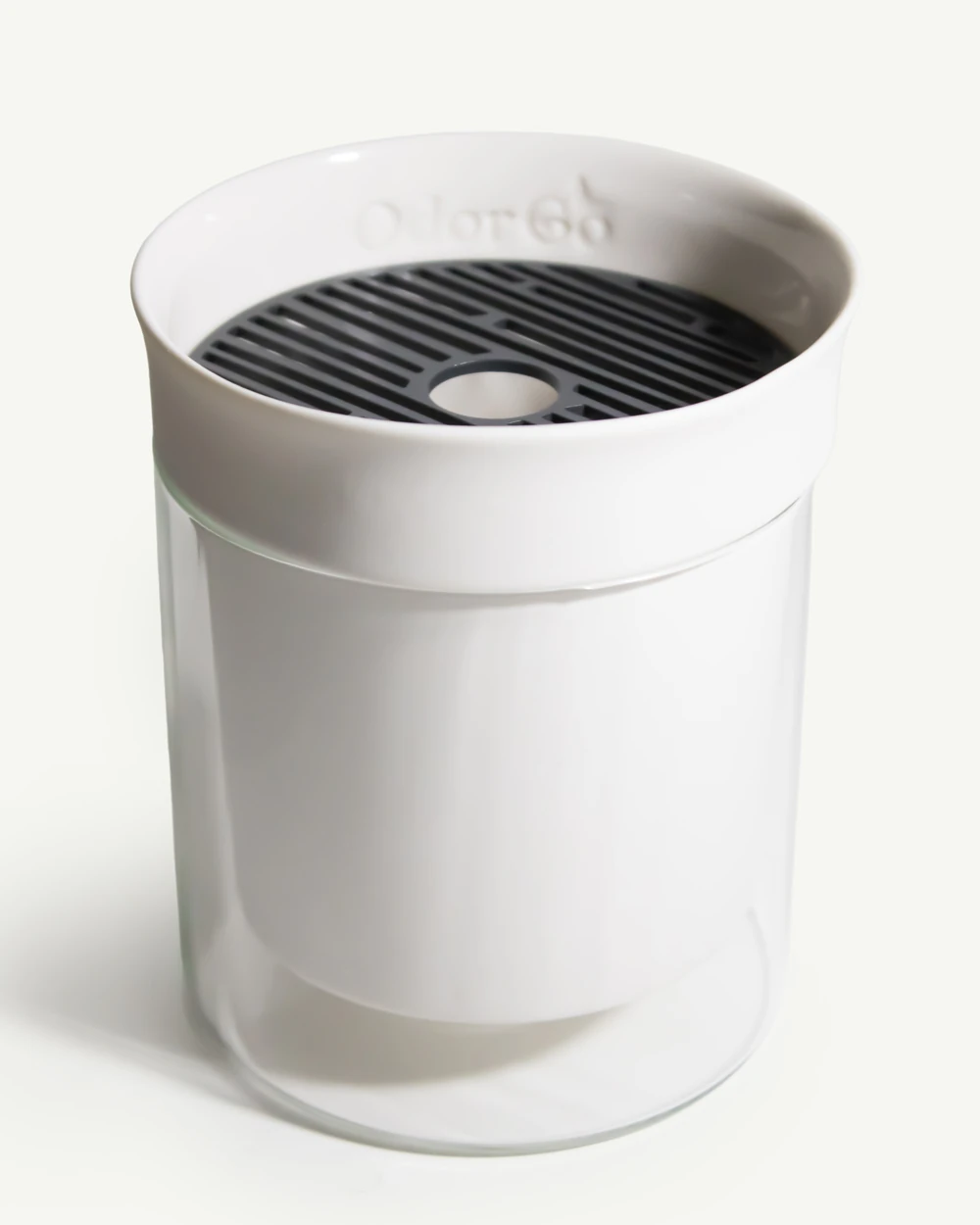 KOLEKSİYON - ODORGO Design Cam Stantlı Dekoratif Koku Yok Edici Jel - Bej