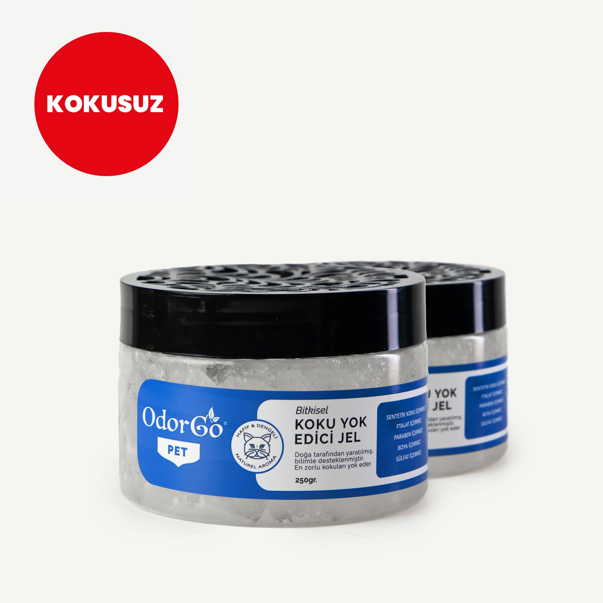 ODORGO PET Koku Yok Edici Jel (250gr.)  - 2'li