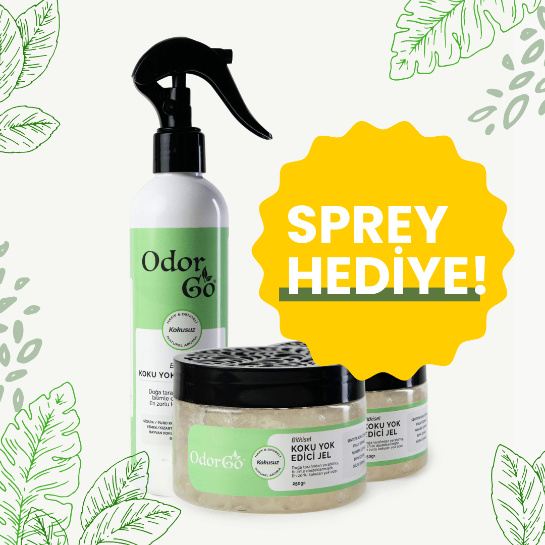ODORGO Koku Giderici Ev Seti (2 Jel + 1 Sprey)