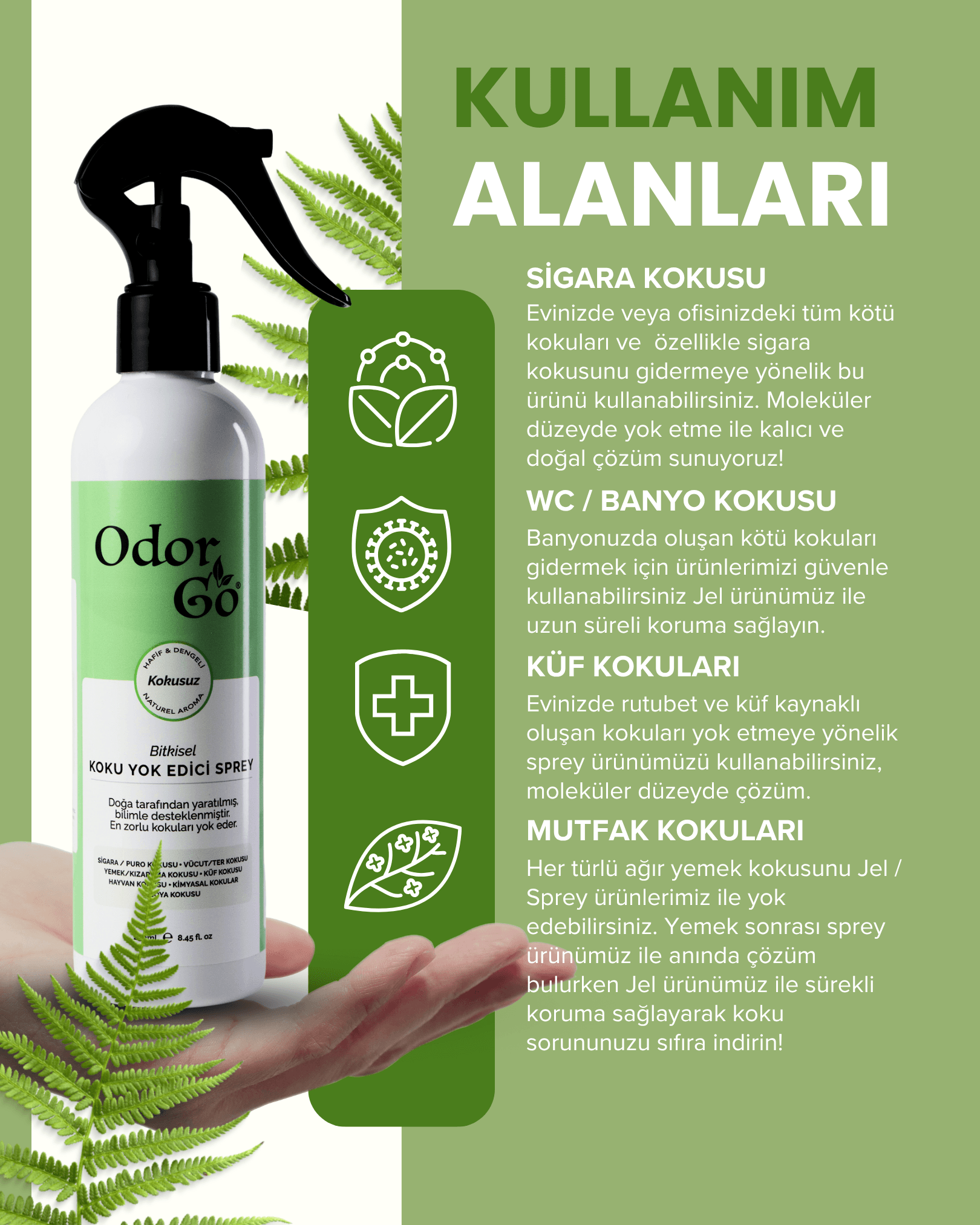 ODORGO Koku Giderici Set - 360 Temizlik