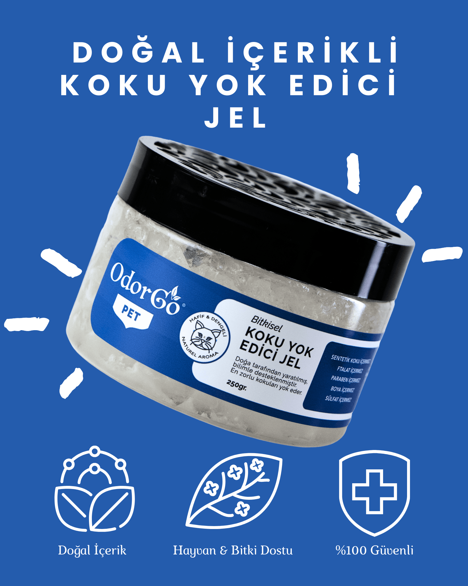ODORGO PET Koku Yok Edici Jel (250gr.) 