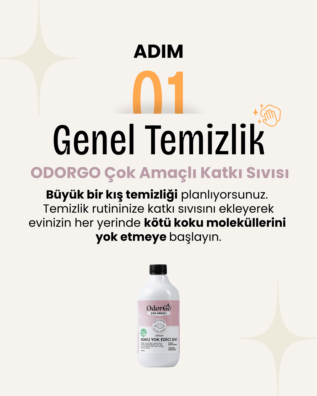ODORGO Koku Yok Edici Çok Amaçlı Sıvı