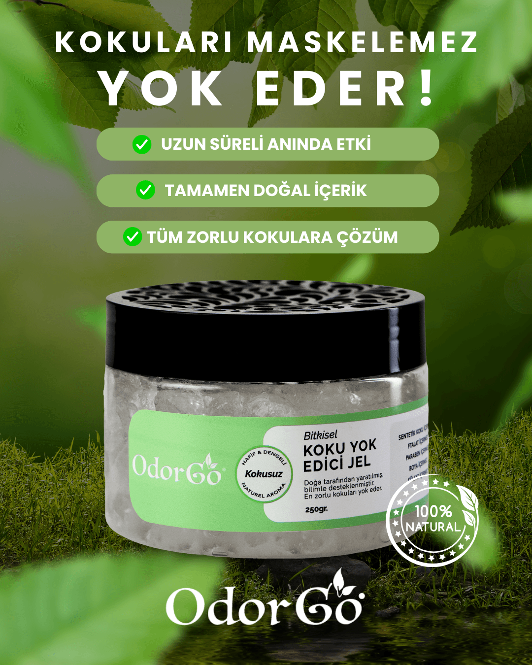 ODORGO Koku Yok Edici Jel (250gr.)