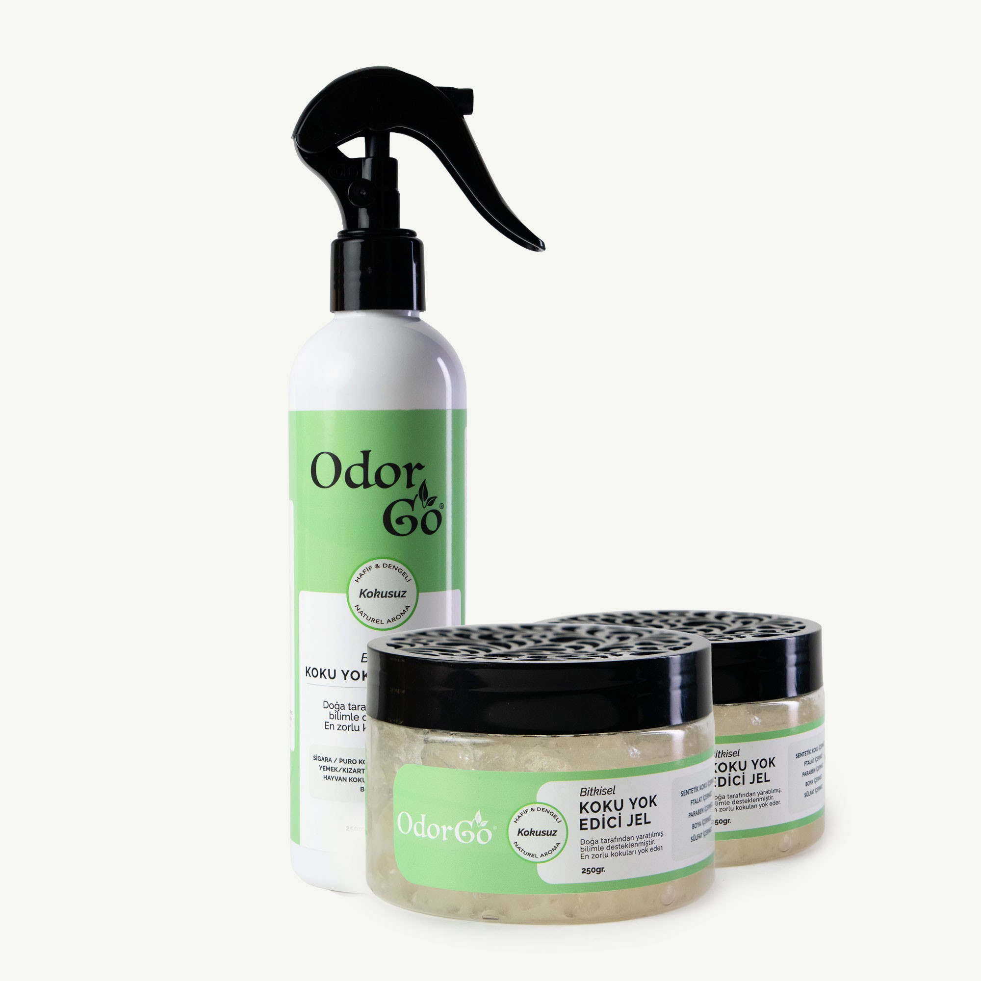 ODORGO Koku Giderici Ev Seti (2 Jel + 1 Sprey)