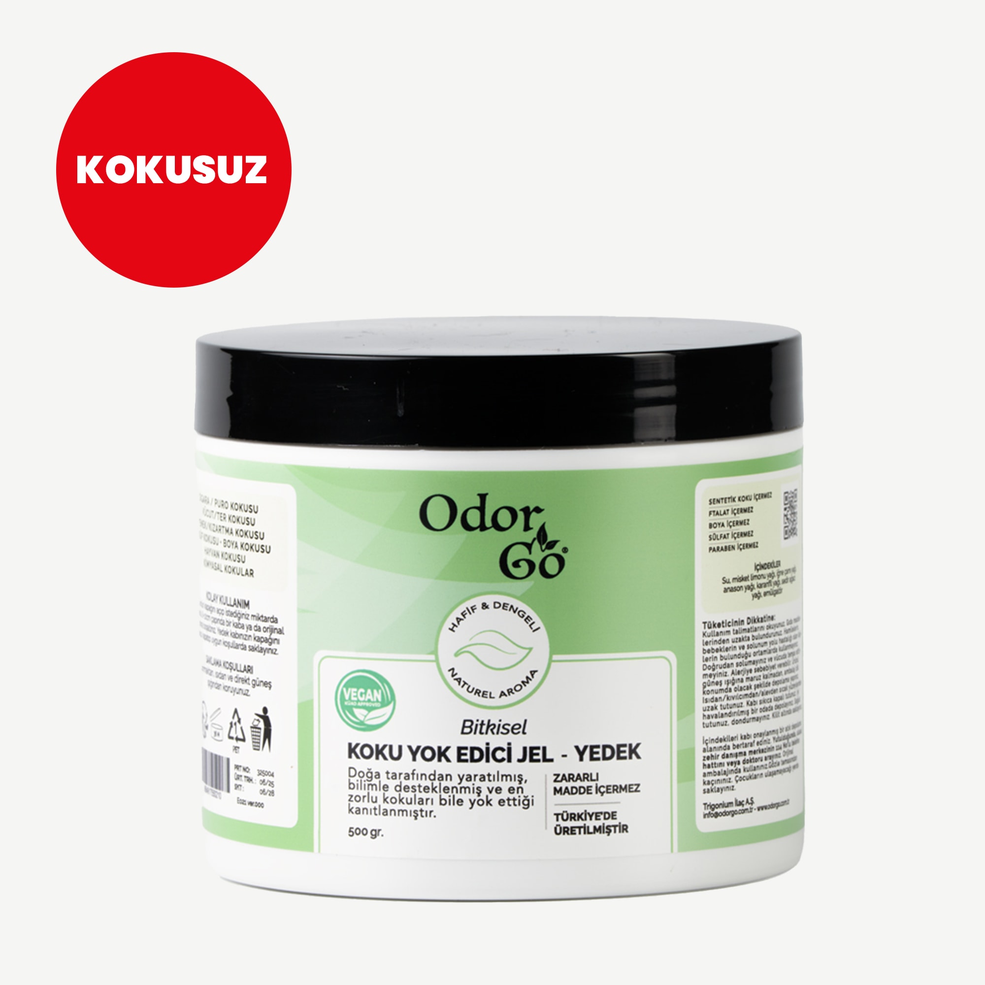 ODORGO Koku Giderici Jel Yedeği (500g.)