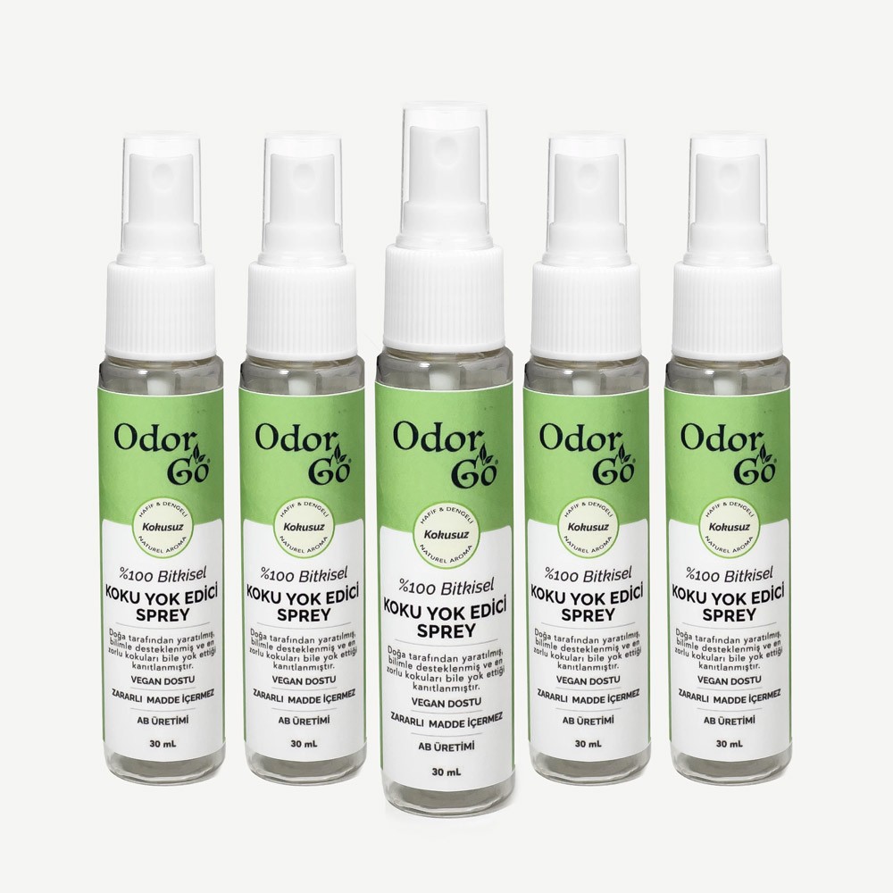 5'li ODORGO Koku Yok Edici Sprey (30ml.)
