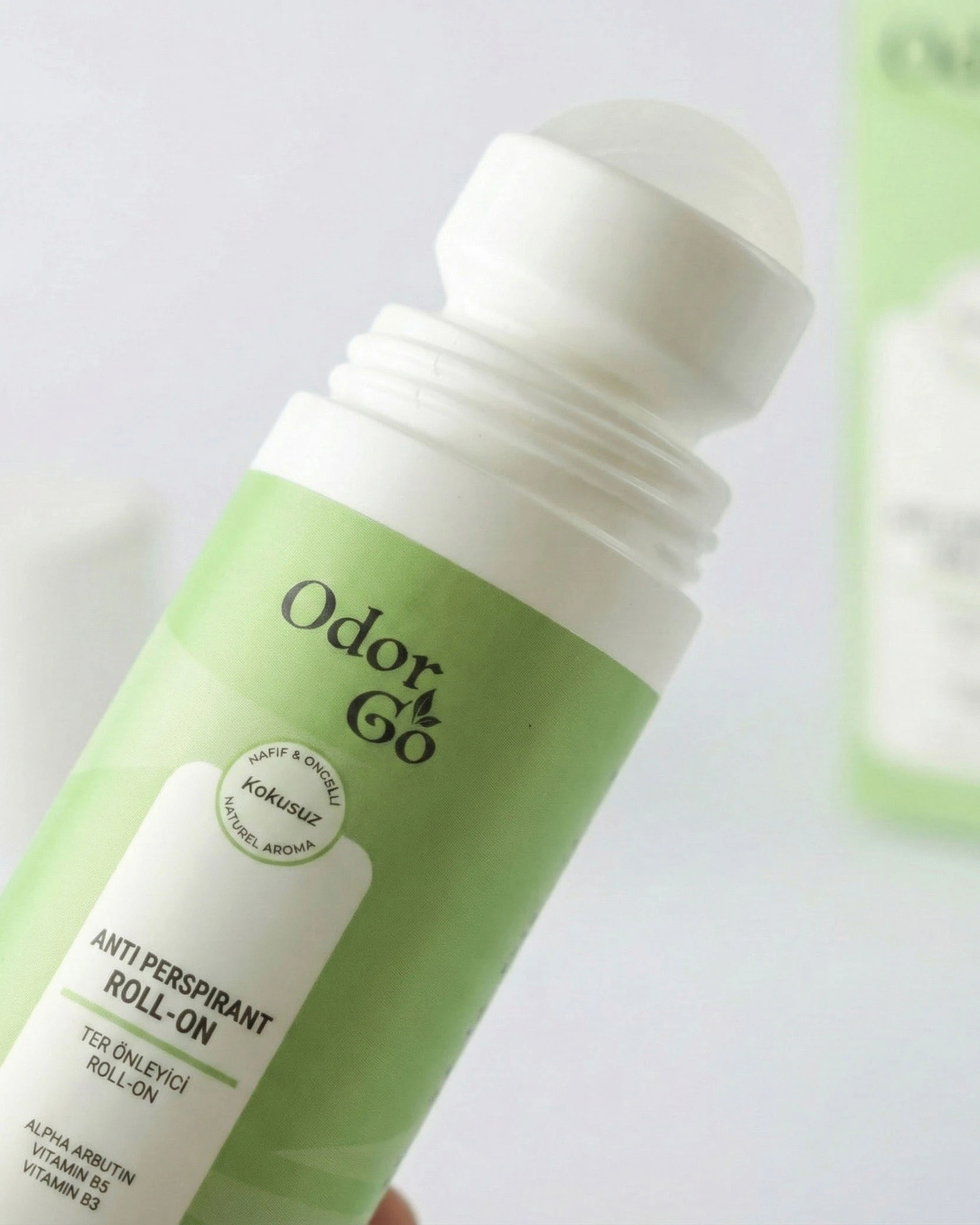 OdorGo Doğal Roll-On Deodorant Ter Kokusu Önleyici Leke Bırakmayan (Bitkisel/VEGAN) 75ml