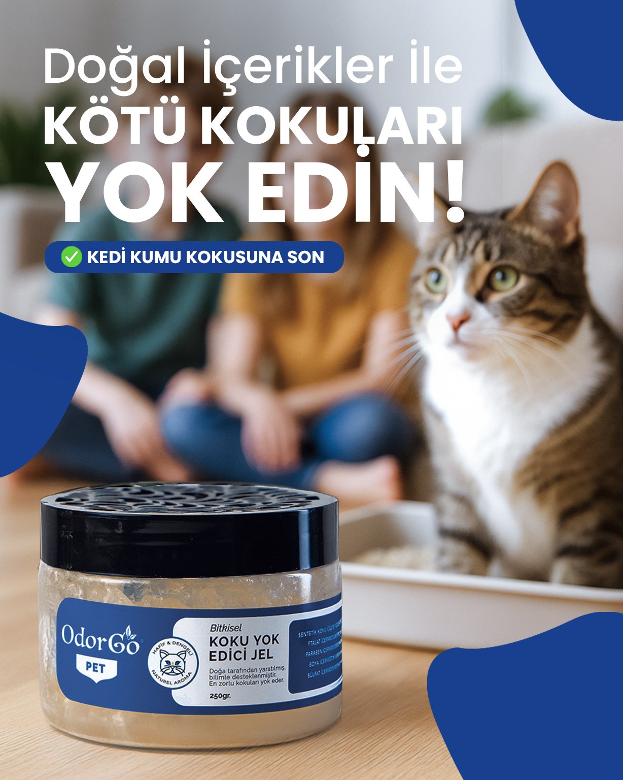 ODORGO Koku Giderici PET Seti (2 Jel + 1 Sprey)