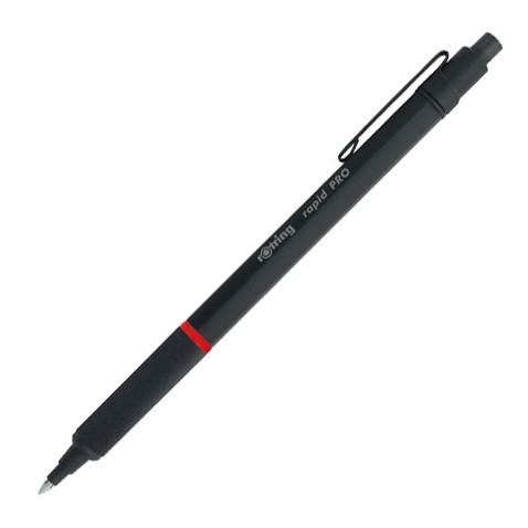 Rotring Rapid Pro Tükenmez Kalem - (0.7 Uç), Siyah.