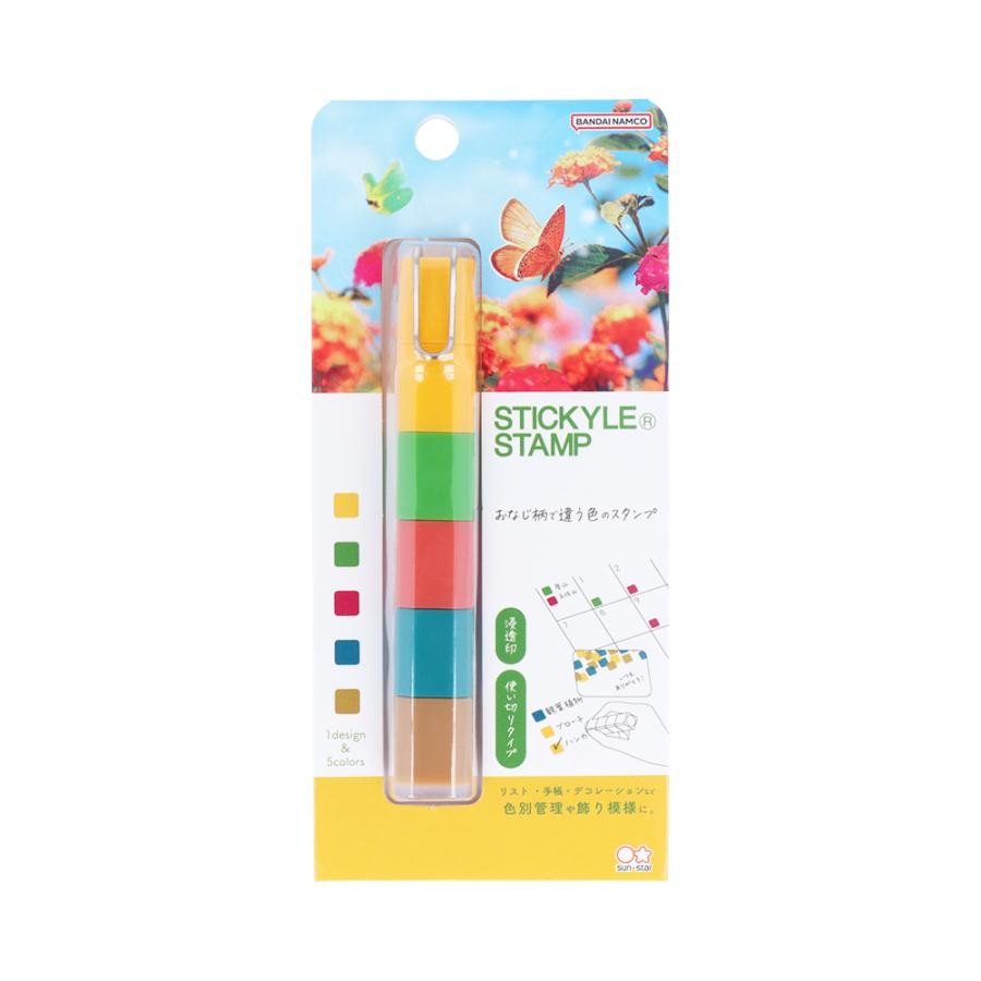 Sunstar Stickyle Stamp 5 renk Damga İşaretleme Kalemi - Kare