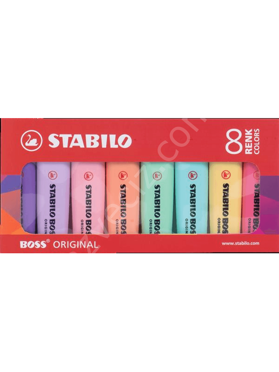 Stabilo Boss Fosforlu Kalem Pastel Set 8 Li