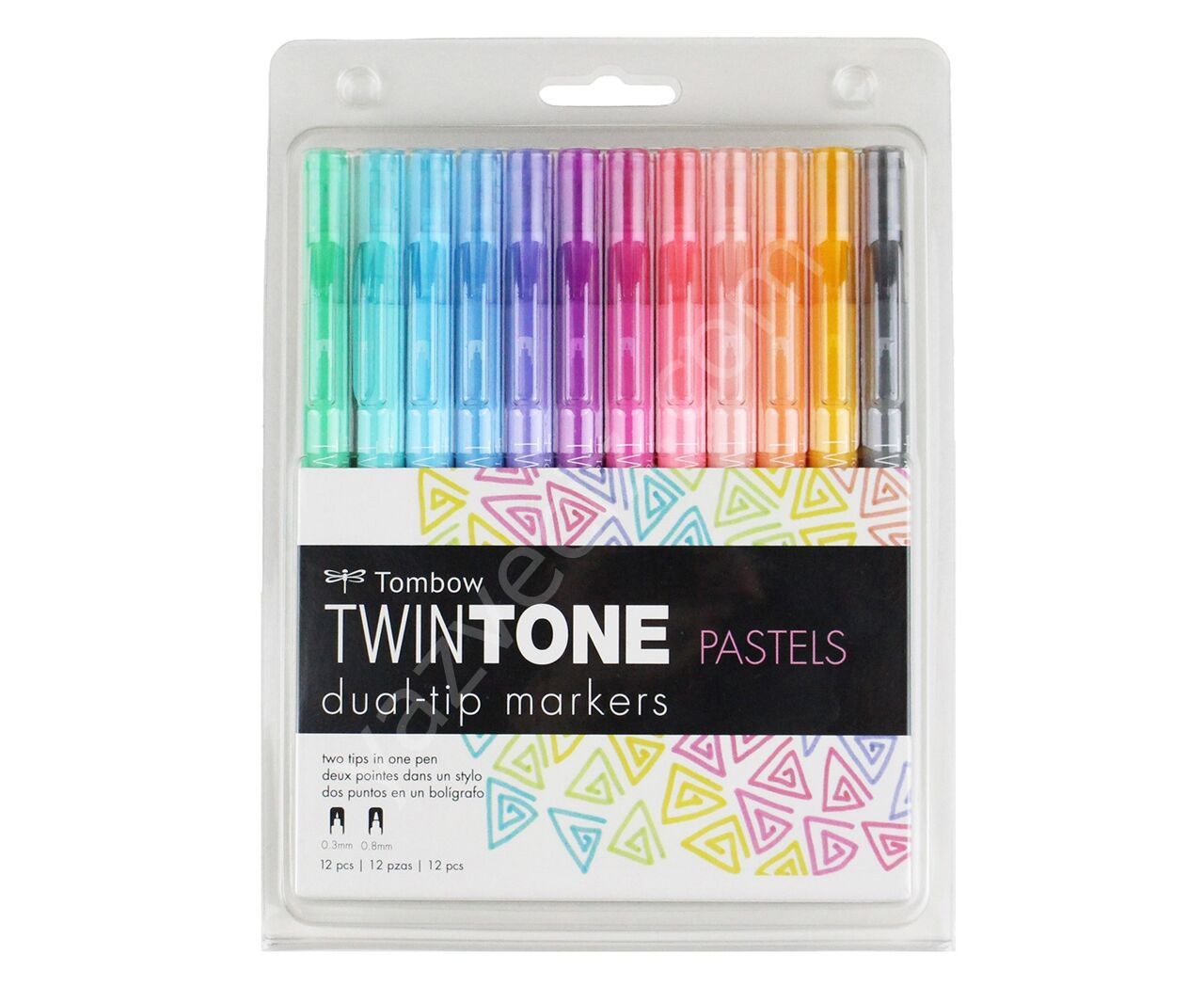 Tombow TwınTone Pastel Çift Taraflı 12'li Kalem Seti