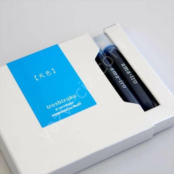 Pilot iroshizuku Dolma Kalem Kartuşu 6'lı Set Gökyüzü Rengi Mavi,ama-iro