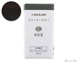 Sailor mürekkep kartuşları Shikiori Miruai (3 adet)
