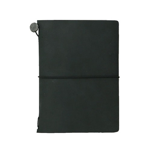 Traveler's Company Notebook  Pasaport Size - Deri Seyahat Defteri - siyah