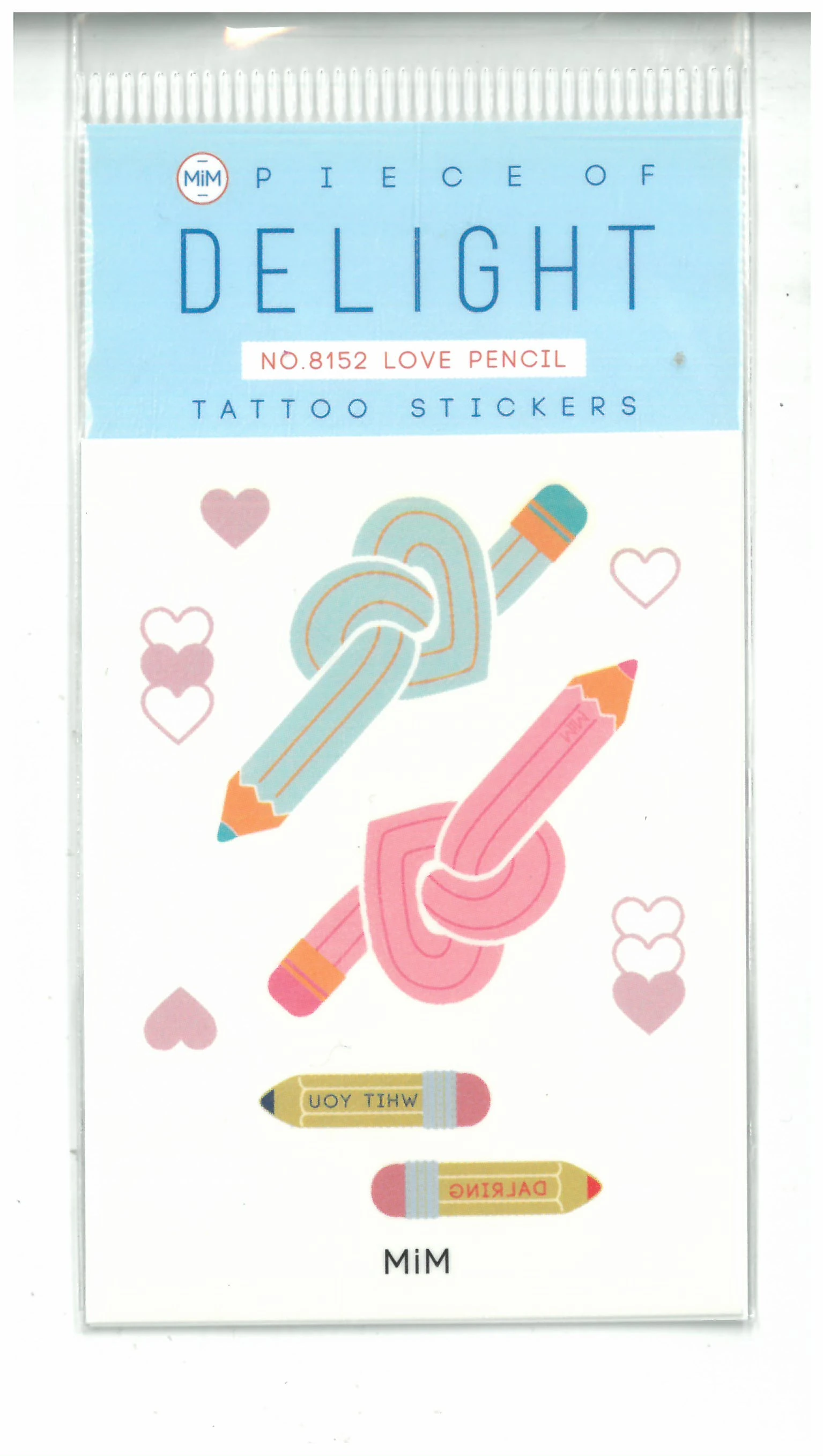 Kore Suatelier Tattoo Stickers –Geçici Dövme Çıkartma 8152 LOVE PENCIL