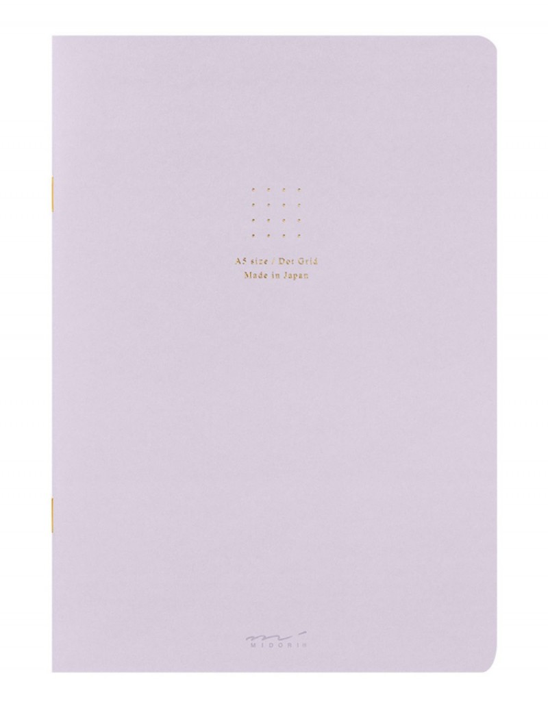 Midori Notebook A5 Noktalı Pastel Violet Defter