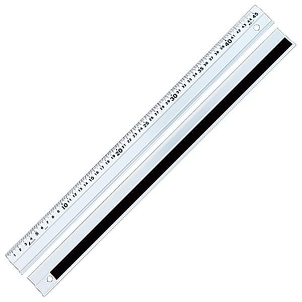 Shinwa Kaydırmaz Tabanlı Alüminyum Cetvel 45 cm