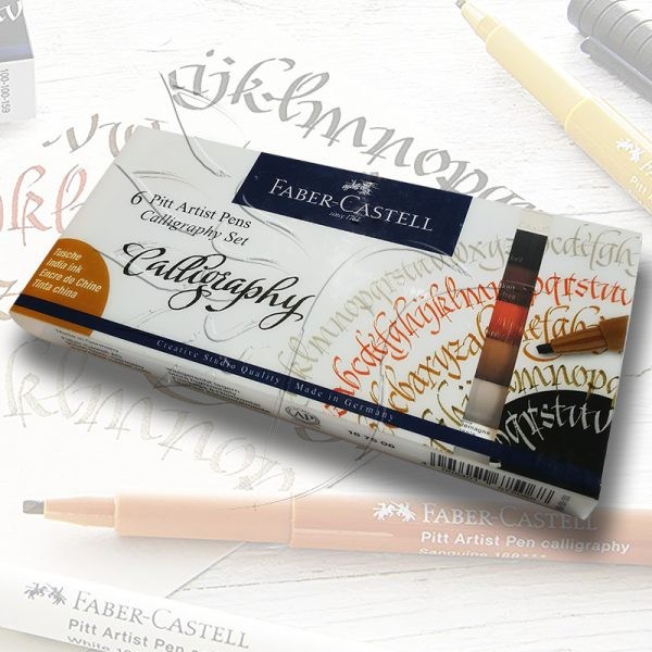 Faber Castell Pitt 6lı Kaligrafi Kalem Seti