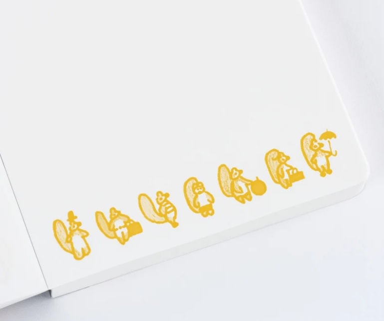 Kampanyalı Ön Sipariş Hobonichi Accessory - Paper(s) - 100%ORANGE: Squirrel Appears