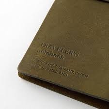 Traveler's Company Notebook  Pasaport Size - Deri Seyahat Defteri - olive