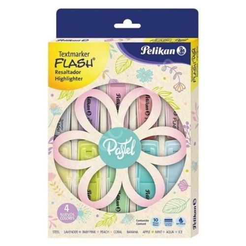 Pelikan 10'lu Pastel Fosforlu kalem Seti