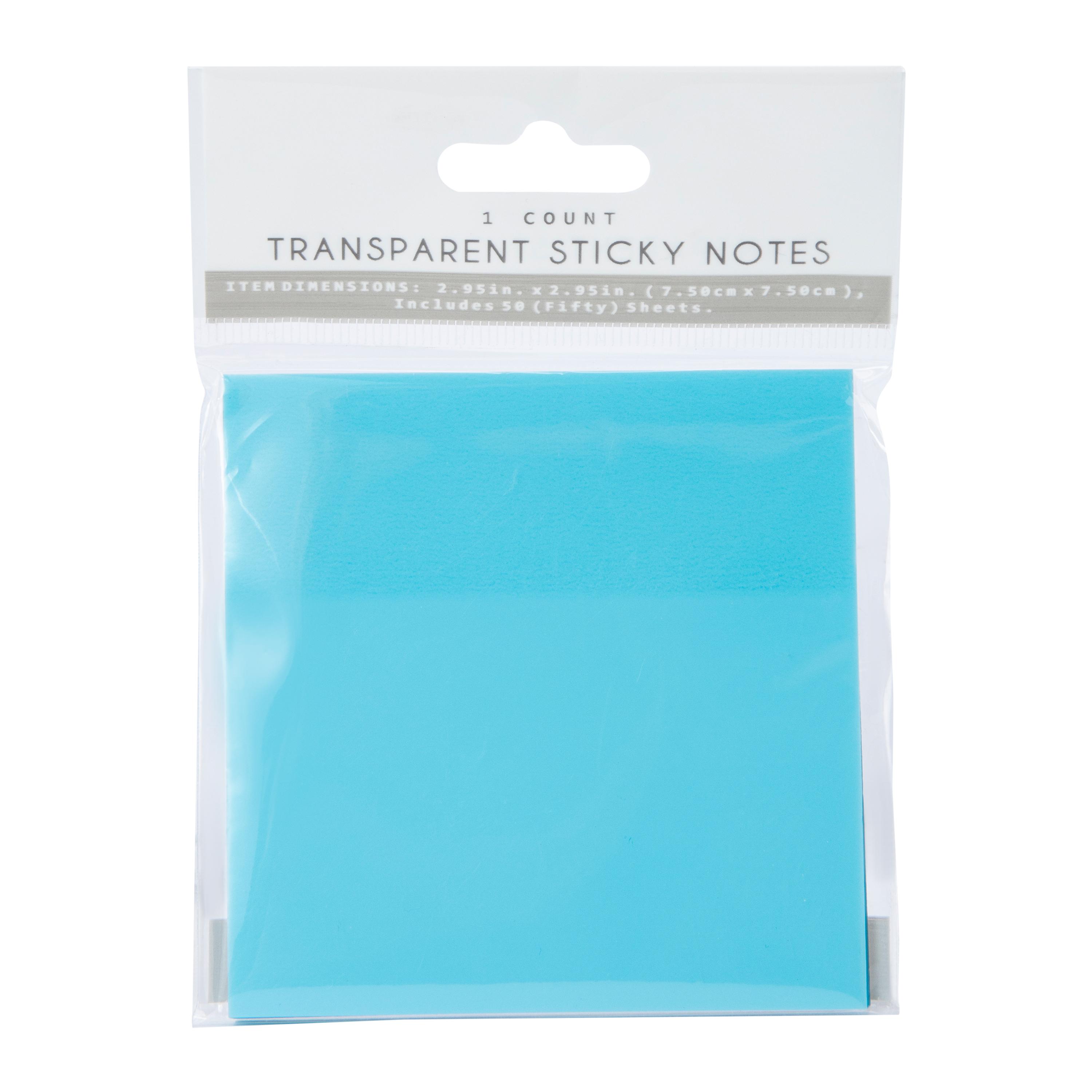 Transparent Sticky Notes Upgrade Waterproof - Blue