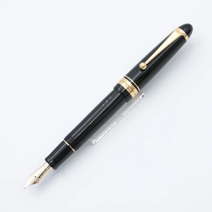 #049 オーバーホール済み パイロット PILOT CUSTOM 74 14k Pilot Custom 74 Altın & Siyah Dolma Kalem 14K Altın SM Uç