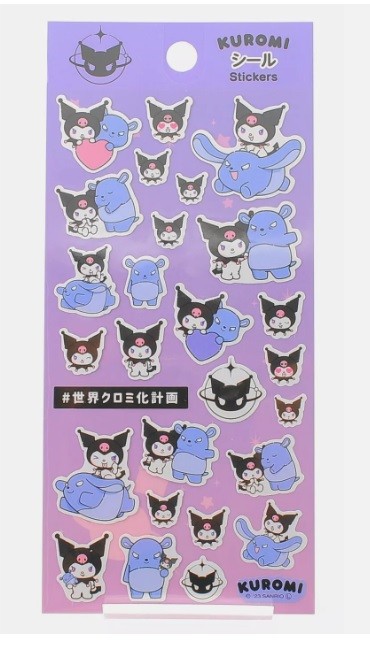 Japon Sanrio Kuromi Stickers Çıkartma