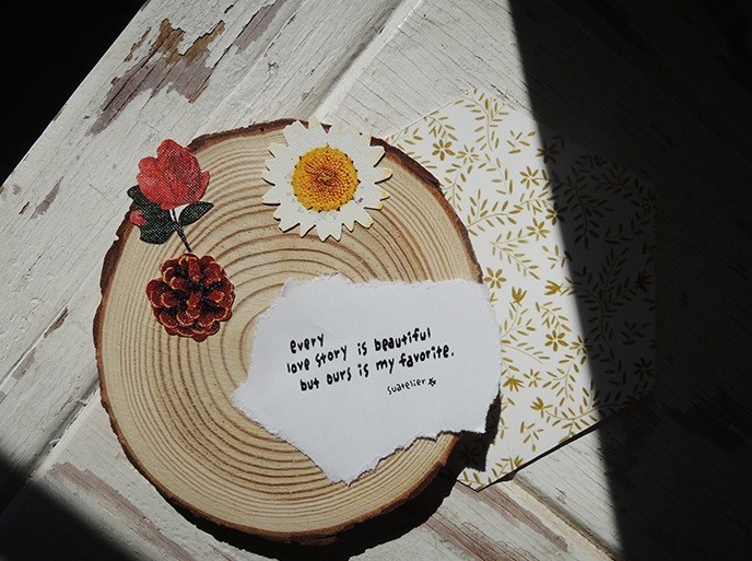Kore Suatelier Sticker Çıkartma - 1045 vintage flower