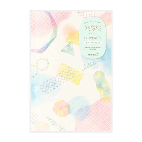 Kampanyalı Ön Sipariş Midori Notebook Yuru log B6 water color pattern
