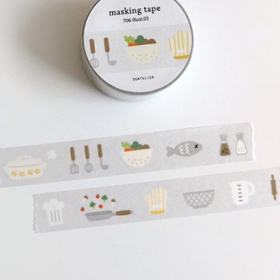 Kore Suatelier design washi tape - illustration 03