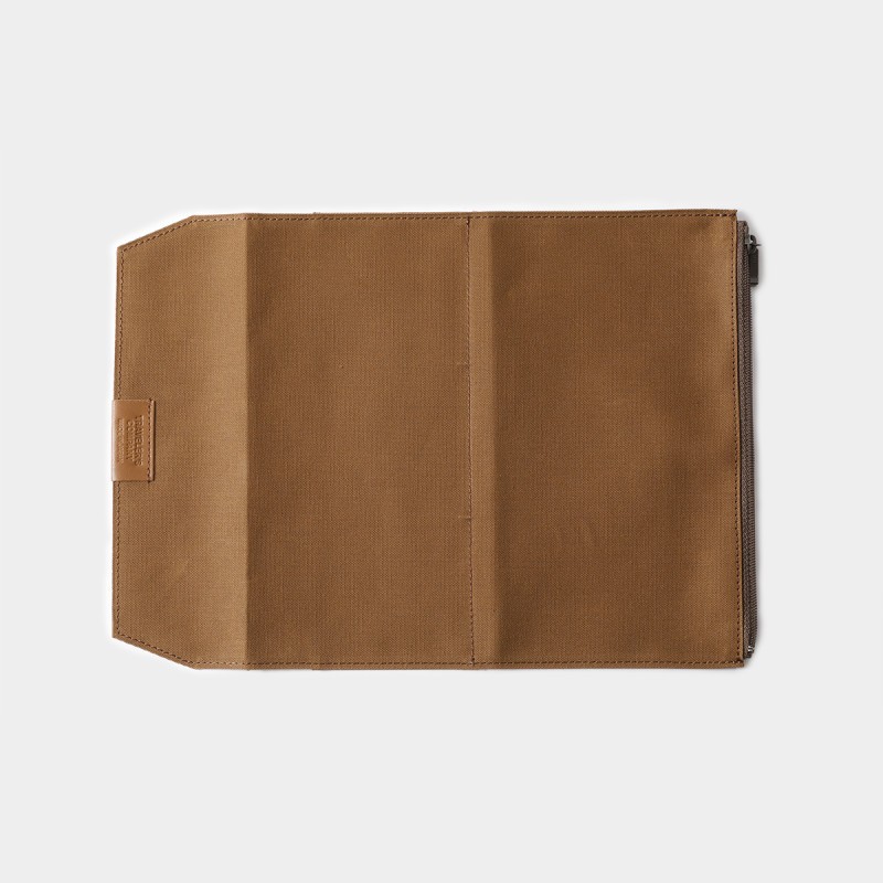 Traveler's Company Pamuklu Fermuarlı Kılıf - Kahve