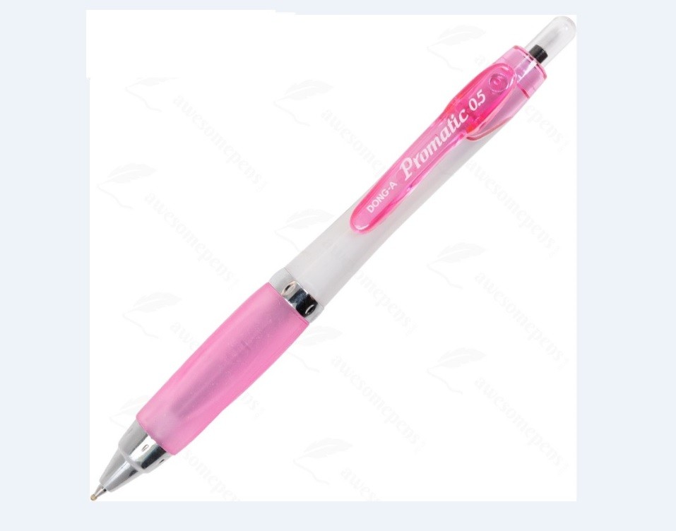 DONG-A Promatic Mekanik Kurşun Kalem, Kauçuk Saplı, 0,5 mm Pembe Renk