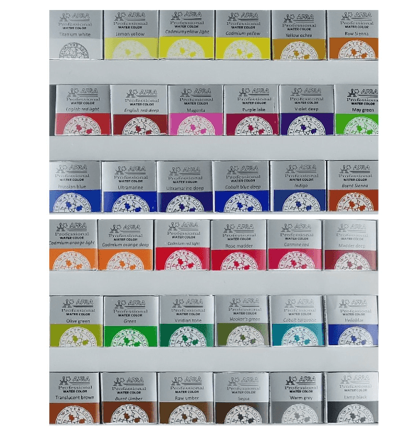 Afra Artists Water Colours Sulu Boya Tablet Seti 36lı 