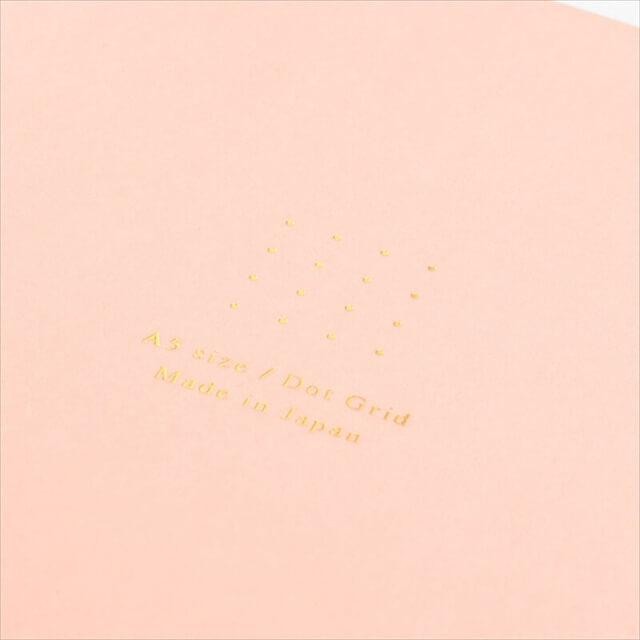 Midori Notebook <A5> Color Dot-colored Pink (Noktalı Pastel Renkler Yapraklı Defter)