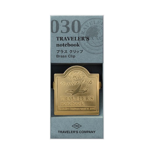 Traveler's Company Notebook Clips - Pirinç Klips Uçak Tasarımı