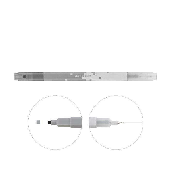 KAMPANYALI DOT E PEN PİKSEL SÜSLEME KALEMİ, ÇİFT UÇLU, GRİ